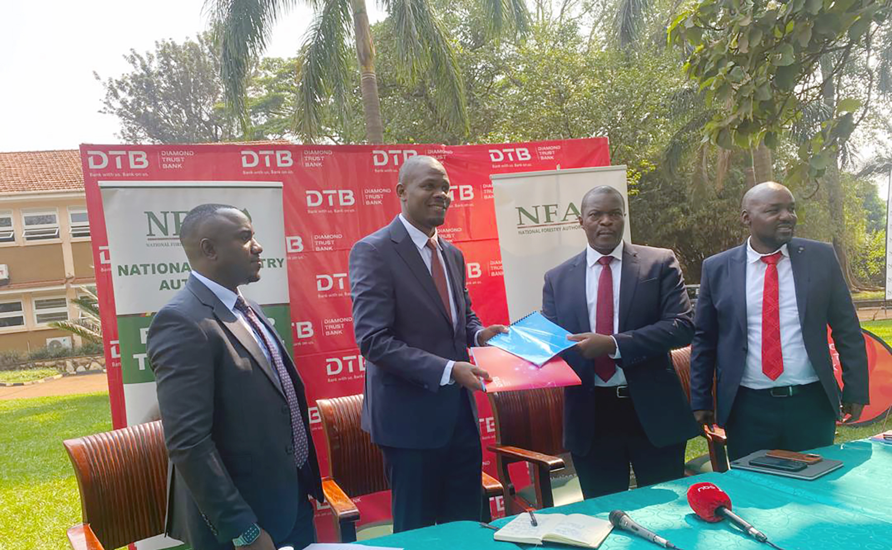 DTB plants UGX90m in Kasonke Forest Reserve